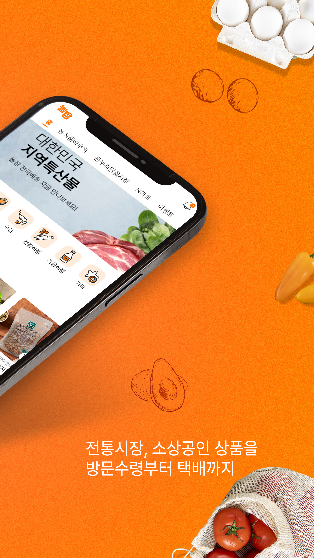 NolleoWayo Market app, My Page and favorites